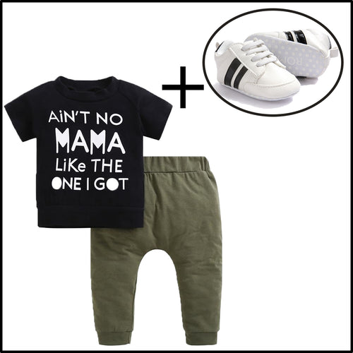 BUY ONE GET ONE FREE - Ain't No Mama Like The One I Got Clothing Set + Matching Shoes
