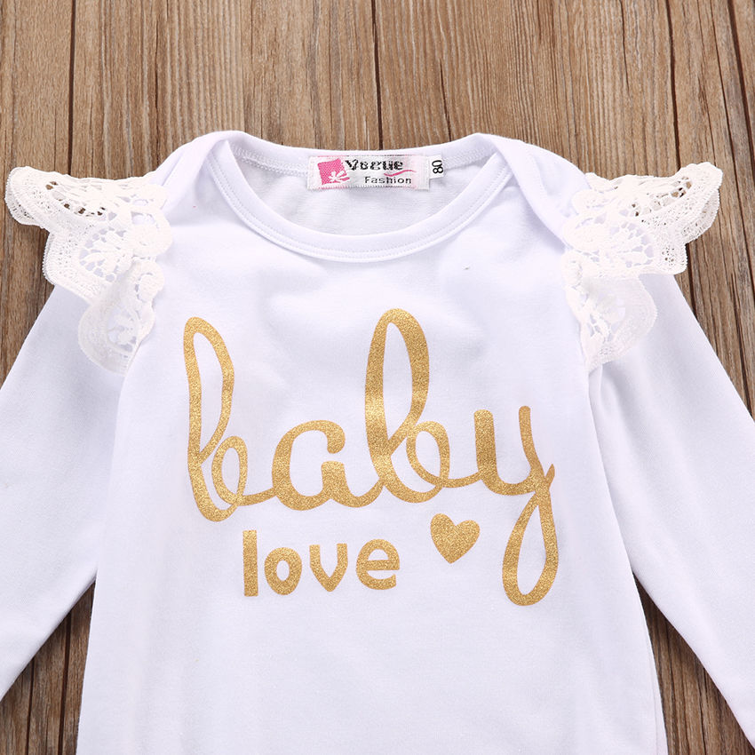 Adorable Pink Baby Love Clothing Set