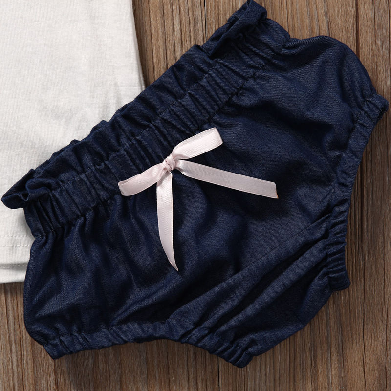 White & Blue Color Clothing Set