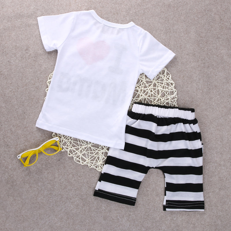 BUY ONE GET ONE FREE - I Love Papa & Mama Baby Clothing Set + Matching Shoes