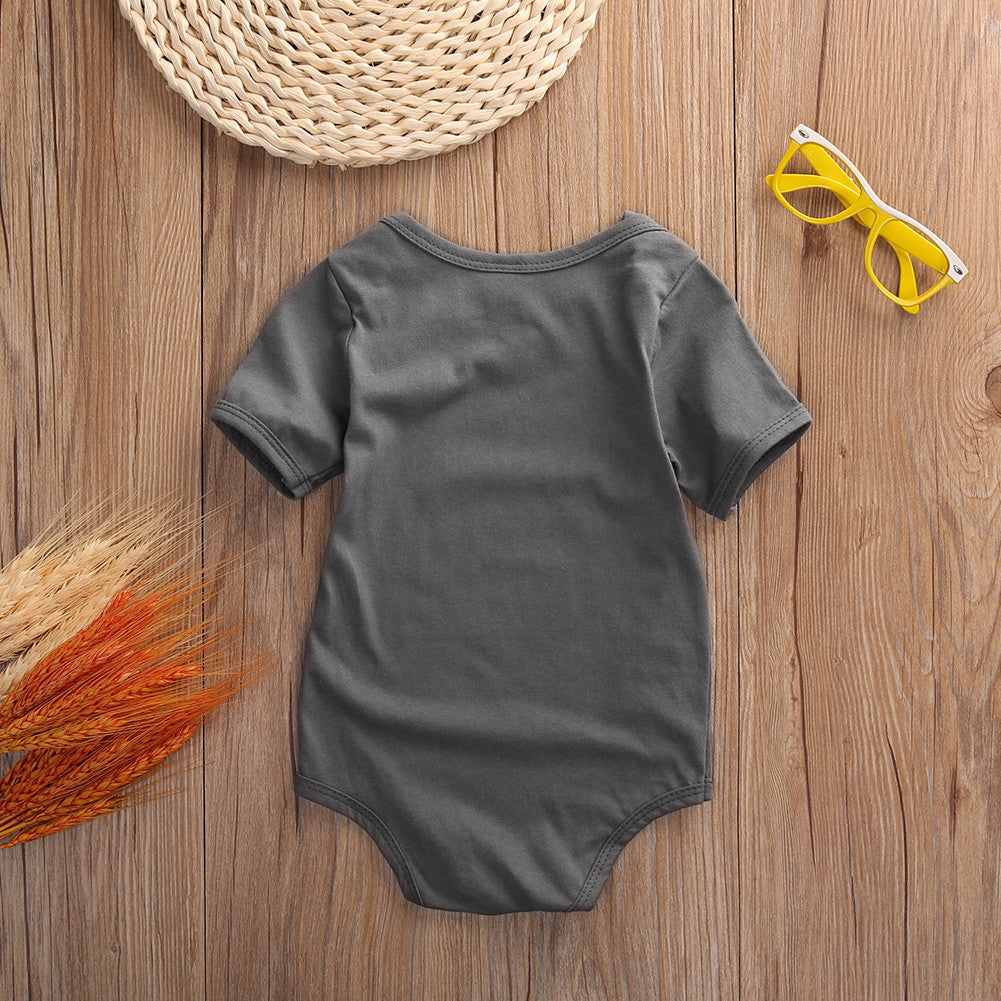Deer Printed Grey Onesies