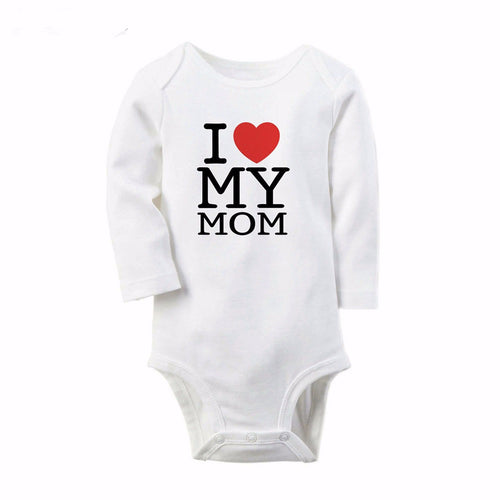 I love My Mom Dad Baby Romper