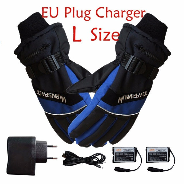 USB Hand Warmer Electric Thermal Rechargeable Battery Heated Gloves