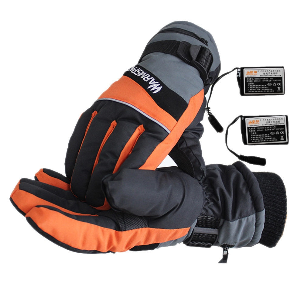 USB Hand Warmer Electric Thermal Rechargeable Battery Heated Gloves