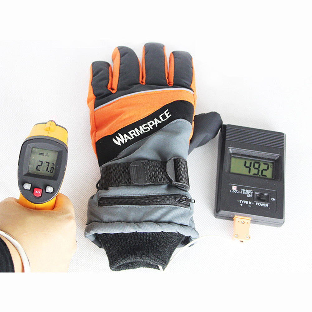 USB Hand Warmer Electric Thermal Rechargeable Battery Heated Gloves